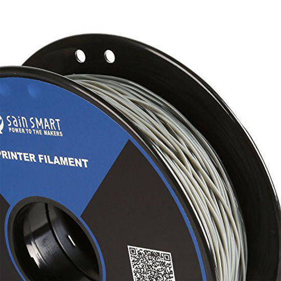 Picture of SainSmart - 101-90-166 Gray Flexible TPU 3D Printing Filament, 1.75 mm, 0.8 kg, Dimensional Accuracy +/- 0.05 mm