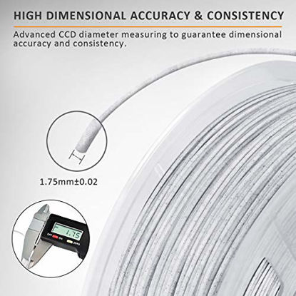 Picture of SUNLU Marble PLA Filament 1.75mm, 3D Printer Filament 1KG 2.2LBS +/-0.02, Marble Color Filament