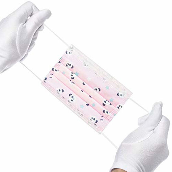 Picture of Cute kids Face Mask,Children's 3 Ply Protective Earloop Disposable Face Masks with Pandon Print,50PCS