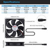 Picture of Wathai 120mm x 25mm 110V 220V AC Powered Fan with Speed Controller 3V to 12V, for Receiver DVR Playstation Xbox Component Cooling