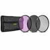 Picture of Ultra Deluxe Lens Kit for Nikon D3400, D3500, D5600 with 18-55mm Lens, Sony A7, A7III with 28-70mm, A6000, A6400, A6600 - Includes: 7pc 55mm Filter Set + 55mm Wide Angle and Telephoto Lens