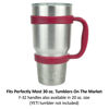 Picture of F-32 Handle - 19 COLORS - Available For 30oz or 20oz YETI, RTIC (PREVIOUS DESIGN), OZARK TRAIL, BEAST Rambler & More Tumbler Mug - BPA FREE (30OZ, DIVINE WINE)