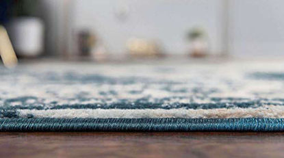 Picture of Unique Loom Sofia Traditional Area Rug_SOF002, 2 Feet 2 Inch x 3 Feet, Blue/Light Blue