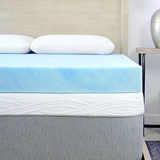 2.5-lb. Gel Swirl Memory Foam Topper - Mattress Topper