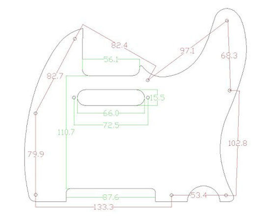 Picture of Musiclily 8 Hole Tele Pickguard Scratch Plate Pick Guards for American/Mexican Made Fender Standard Telecaster Modern Style Electric Guitar,1Ply Silver Mirror Acrylic