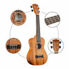 Picture of Strong Wind Concert Ukulele for BeginnersMahogany 23 Inch Hawaiian Starter Uke Kids Guitar Ukalalee With Gig Bag