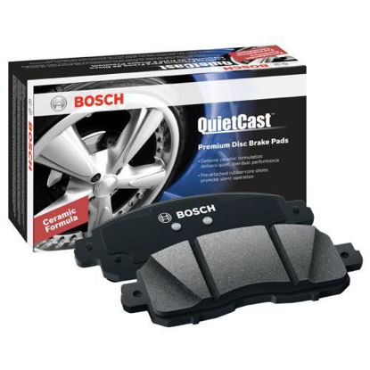 Picture of Bosch BC1222 QuietCast Premium Ceramic Disc Brake Pad Set For 2007 Toyota Camry; Front