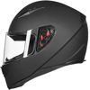 Picture of ILM Full Face Motorcycle Street Bike Helmet with Removable Winter Neck Scarf + 2 Visors DOT (M, Matte Black)