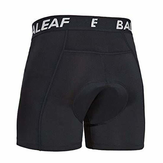 Picture of BALEAF Men's Cycling Underwear Shorts 3D Padded Bike Bicycle Pants Quick-Dry Tights Black Size M