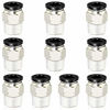 Picture of Tailonz Pneumatic Male Straight 3/8 Inch Tube OD x 3/8 Inch NPT Thread Push to Connect Fittings PC-3/8-N3 (Pack of 10)