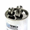 Picture of TEMCo 45+5 uf/MFD 370-440 VAC Volts Round Dual Run Capacitor 50/60 Hz AC Electric - Lot -1
