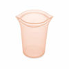 Picture of Zip Top Reusable 100% Platinum Silicone Containers - Large Cup - Peach