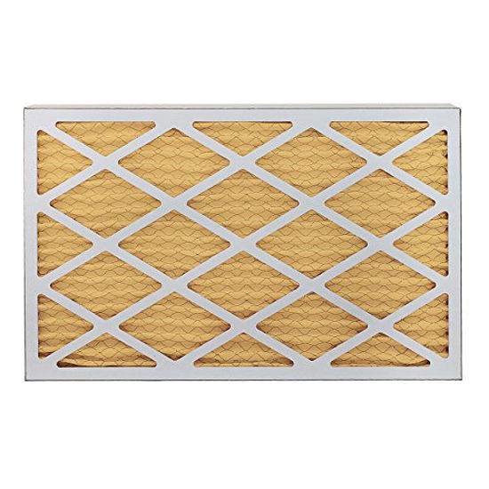 Picture of FilterBuy 11.25x23.25x1 MERV 11 Pleated AC Furnace Air Filter, (Pack of 4 Filters), 11.25x23.25x1 - Gold