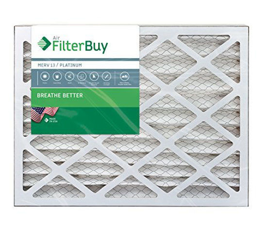 Picture of FilterBuy 12x36x2 MERV 13 Pleated AC Furnace Air Filter, (Pack of 2 Filters), 12x36x2 - Platinum