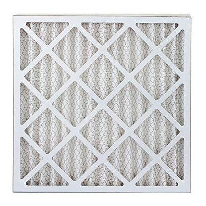 Picture of FilterBuy 22x22x2 MERV 8 Pleated AC Furnace Air Filter, (Pack of 6 Filters), 22x22x2 - Silver