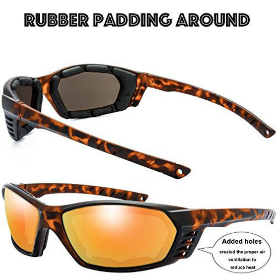 Padded store riding glasses