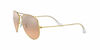 Picture of Ray-Ban Unisex-Adult RB3025 Classic Sunglasses, Gold/Pink Mirror Gradient, 58 mm