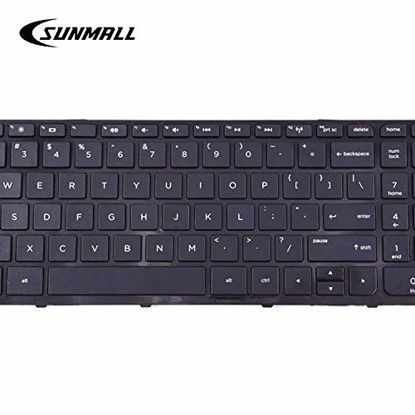 Picture of SUNMALL Mate Laptop Keyboard for HP Pavilion 250 G3,255 G3,250 G2,255 G2 15-D 15-E 15-G 15-R 15-N 15-S 15-F 15-H 15-A Series US keypad with Frame