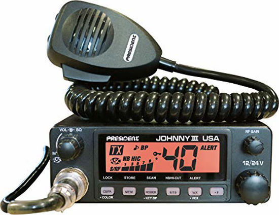 Picture of President Johnny III USA 40 Channel CB Radio 12 or 24V, Black