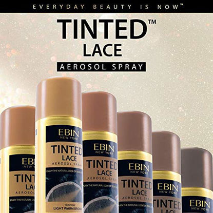 Picture of EBIN NEW YORK Tinted Lace Aerosol Spray - Darkest Brown