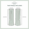 Picture of Exclusive Home Curtains Indoor/Outdoor Solid Cabana Grommet Top Curtain Panel Pair, 54x108, Kiwi Green