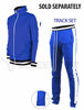 Picture of SCREENSHOTBRAND-S41700 Mens Hip Hop Premium Slim Fit Track Pants - Athletic Jogger Bottom with Side Taping-Royal-2XLarge