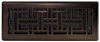 Picture of Decor Grates AJH412-RB Oriental Floor Register, 4x12, Rubbed Bronze