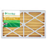 Picture of FilterBuy 18x22x4 MERV 11 Pleated AC Furnace Air Filter, (Pack of 2 Filters), 18x22x4 - Gold