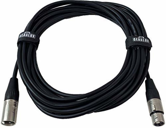 Picture of Gearlux XLR Microphone Cable Male to Female 10 Ft Fully Balanced Premium Mic Cable - 10ft