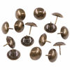 Picture of Keadic 100Pcs [ 1" in Diameter ] Antique Upholstery Tacks Furniture Nails Pins Assortment Kit for Upholstered Furniture Cork Board or DIY Projects - Bronze