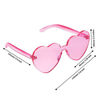 Picture of Maxdot Heart Shape Sunglasses Party Sunglasses (Transparent Pink)