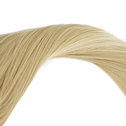 Picture of SEIKEA Clip in Ponytail Extension Wrap Around Straight Hair for Women (28", Creamy Blonde)