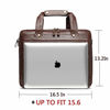 Picture of Leather Briefcase for Men Computer Bag Laptop Bag Waterproof Retro Business Travel Messenger Bag for Men Large 15.6 Inch, for Husband for Men (Brown)