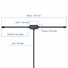 Picture of Bingfu Police Radio Scanner Antenna 20-1300MHz Adhesive Mount BNC Male Dipole Antenna Vehicle Ham Radio Amateur Radio Mobile Scanner Antenna Compatible with Uniden Bearcat Whistler Radio Shack Scanner