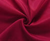 Picture of Biscaynebay Wrap Around Bed Skirts Elastic Dust Ruffles, Easy Fit Wrinkle and Fade Resistant Silky Luxrious Fabric Solid Color, Red for for Full, Full XL, Twin and Twin XL Size Beds 15 Inches Drop