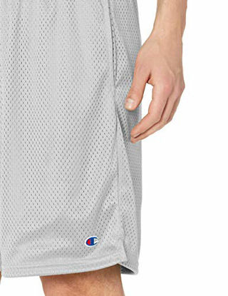 Picture of Champion Men's Long Mesh Short With Pockets,Athletic Gray,X-Large