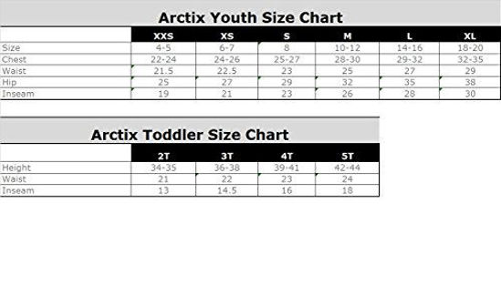 Picture of Arctix Kids Limitless Fleece Top Bib Overalls, Black, Large Regular