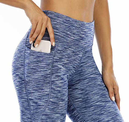 Womens Bootcut Yoga Pants Flared w/ Pockets High Waist Workout Bootleg  Leggings | eBay