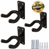 Picture of Guitar Wall Mount Hanger Hook Holder Stand 3 Pack Guitar Hangers Hooks for Acoustic Electric and Bass Guitars (3Pack-Black)