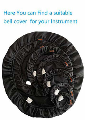 Picture of KYT Music Instrument Bell Cover 8'',Washable and Reusable,Double-Layer Bell Cover for Standard Trombone Alto Horn Baritone Saxophone