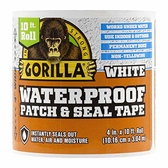 Picture of Gorilla 105492 White 2-Pack Waterproof Patch & Seal Tape, 2 Pack