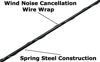 Picture of AntennaMastsRus - 13 Inch Black Short Antenna is Compatible with Chevrolet Silverado 1500 (2006-2021) - Spiral Wind Noise Cancellation - Spring Steel Construction