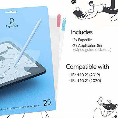 Picture of Paperlike (2 Pieces) for iPad Pro 12.9 Inch (2018 and 2020) Matte Screen Protector for Drawing, Writing, and Note-taking