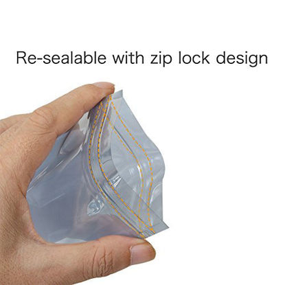 Anti Static Bags Resealable ESD Bags 100Pcs Antistatic Bag with 100Pcs  Anti-Static Labels for Hard Drive Motherboard Card Processor RAM Electronic