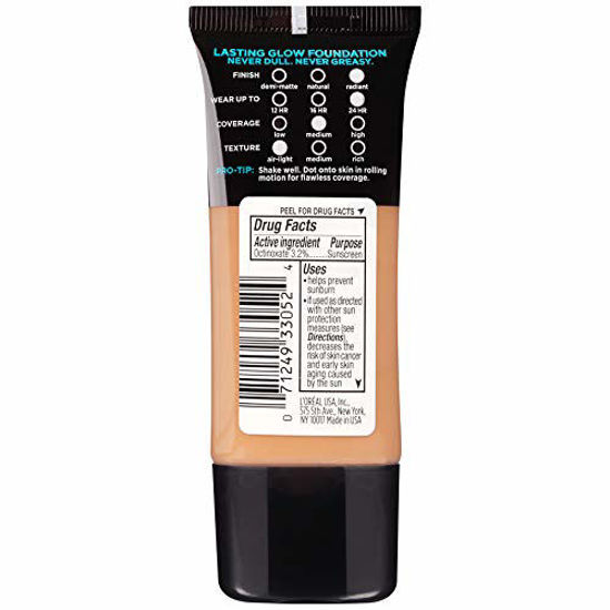 Picture of L'Oreal Paris Infallible Pro-Glow Foundation, Caramel Beige, 1 fl; oz.