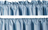 Picture of Amazon Basics Room Darkening Blackout Window Curtains with Tie Backs Set, 52" x 84", Light Blue