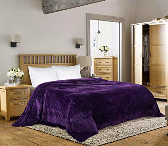 Utopia Bedding Fleece Blanket Full Size Purple 300GSM Luxury Fuzzy