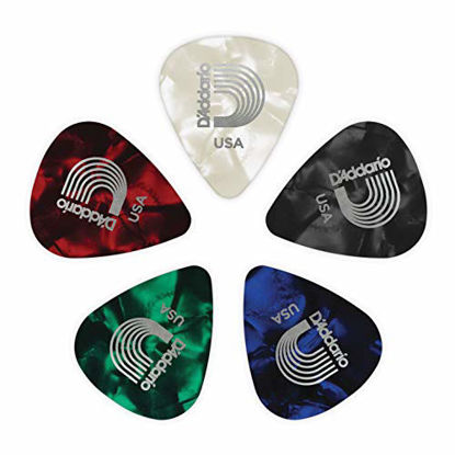 Picture of D'Addario Assorted Pearl Celluloid Guitar Picks, 25 pack, Heavy