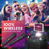 Picture of KaraoKing Karaoke Machine for Kids & Adults Wireless Microphone Speaker with Disco Ball, 2 Wireless Bluetooth Microphones & Phone/Tablet Holder - Karaoke Bluetooth Toys for Kids (G100)