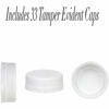 Picture of 16 Oz Empty Plastic Juice Bottles with Tamper Evident Caps - 33 Pack Drink Containers - Great for Homemade Juices, Milk, Smoothies, Tea and Other Beverages - Food Grade BPA Free